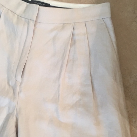 Ann Taylor Linen Taupe Trousers - Picture 3 of 6